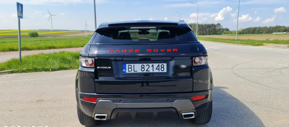 Land Rover Range Rover Evoque cena 82500 przebieg: 76000, rok produkcji 2011 z Łomża małe 704